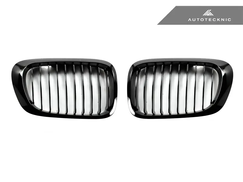 Autotecknic Gloss Black Front Grille Set - E46 3-Series Coupe Pre-Facelift | M3 1