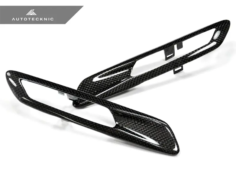 Autotecknic Replacement Carbon Fiber Fender Light Trims - F10 Sedan / F11 Wagon | 5 Series 1
