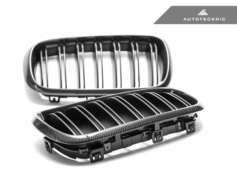 Autotecknic Dual-Slats Carbon Fiber Front Grille Set - F15 X5 | F85 X5m & F16 X6 | F86 X6m 3