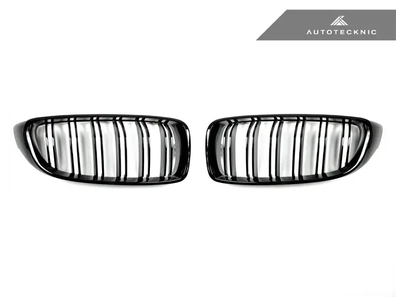 Autotecknic Dual-Slats Gloss Black Front Grille Set - F32/ F36 4-Series | F80 M3 | F82 M4 1