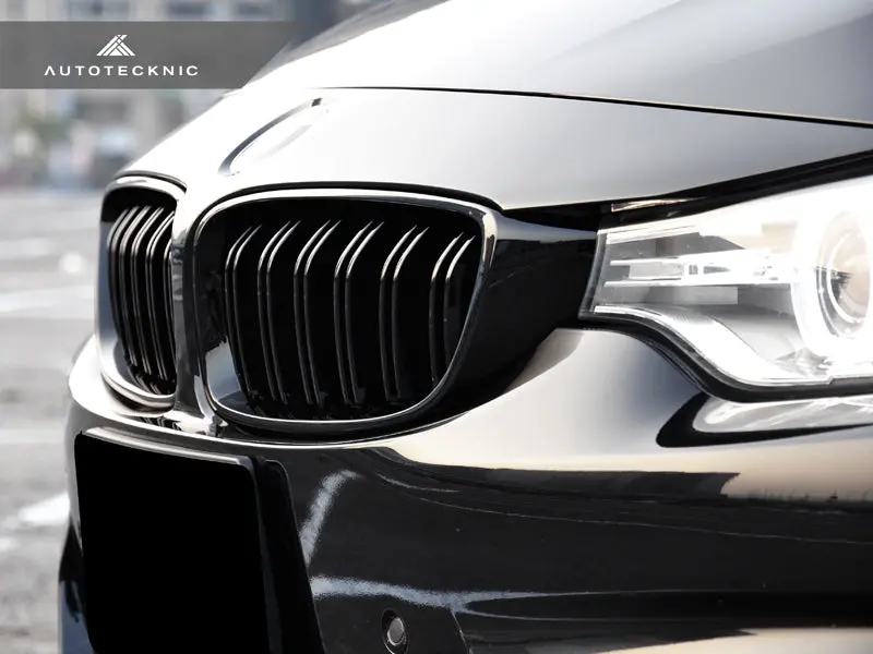 Autotecknic Dual-Slats Gloss Black Front Grille Set - F32/ F36 4-Series | F80 M3 | F82 M4 2