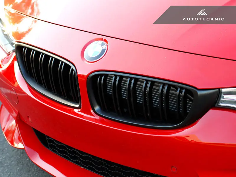 Autotecknic Dual-Slats Stealth Black Front Grille Set - F32/ F36 4-Series | F80 M3 | F82 M4 1