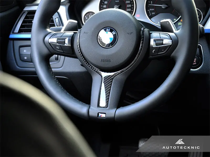 Autotecknic Carbon Fiber M-Sport Steering Wheel Trim - F22 2-Series | F30 3-Series | F32 4-Series 2