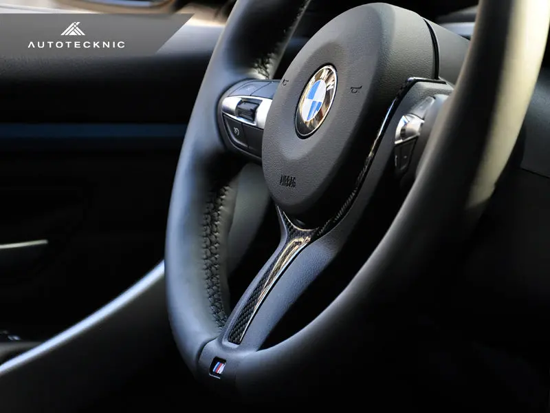 Autotecknic Carbon Fiber M-Sport Steering Wheel Trim - F22 2-Series | F30 3-Series | F32 4-Series 4