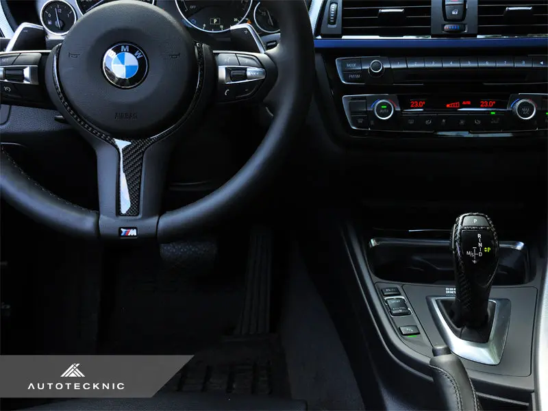 Autotecknic Carbon Fiber M-Sport Steering Wheel Trim - F22 2-Series | F30 3-Series | F32 4-Series 3