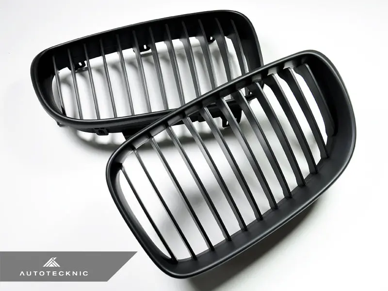Autotecknic Stealth Black Front Grille Set - E82 1-Series & 1M 1