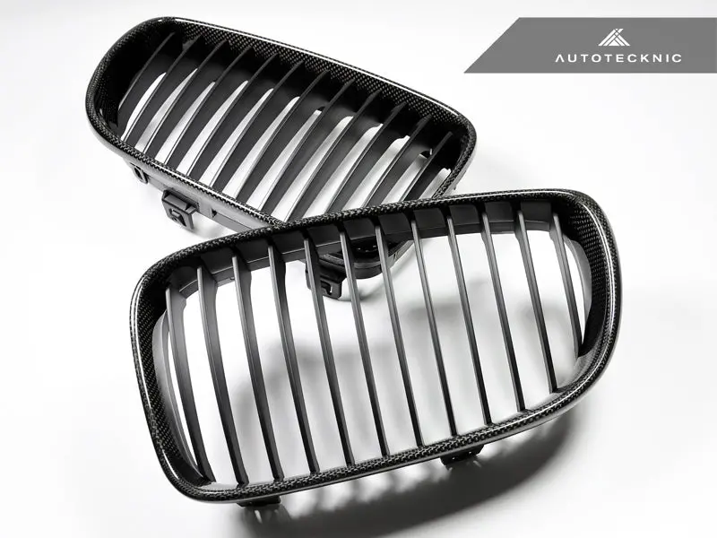 Autotecknic Carbon Fiber Front Grille Set - E82/ E88 1-Series & 1M 1
