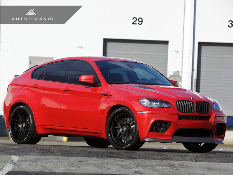 Autotecknic Stealth Black Front Grille Set - E70 X5 / X5m | E71 X6 / X6m 1