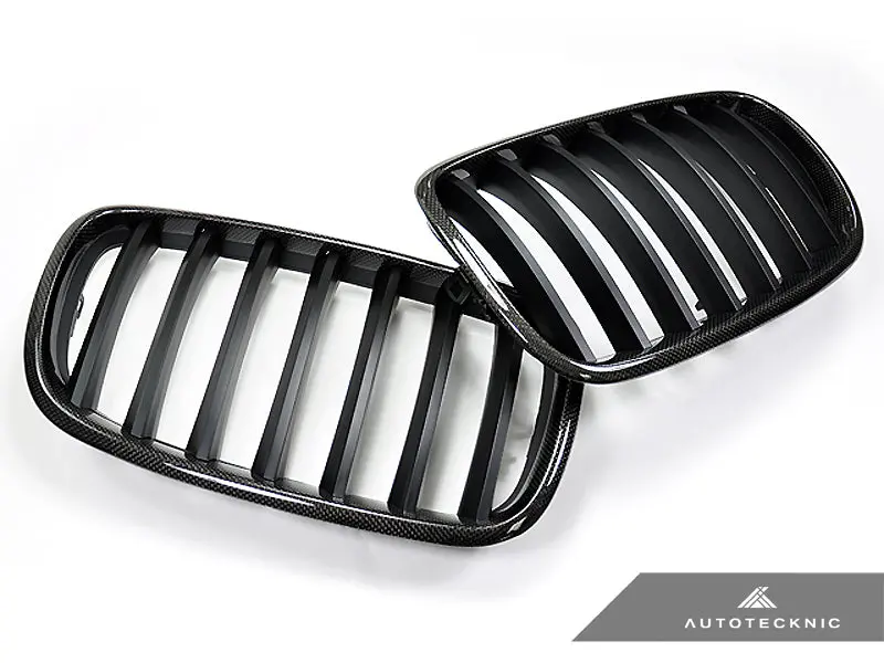 Autotecknic Carbon Fiber Front Grille Set - E70 X5 / X5m | E71 X6 / X6m 1