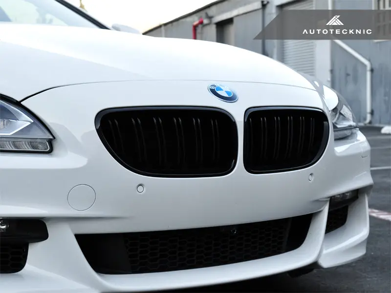 Autotecknic Dual-Slats Gloss Black Front Grille Set - F06 Gran Coupe / F12 Coupe / F13 Cabrio | 6 Series & M6 2