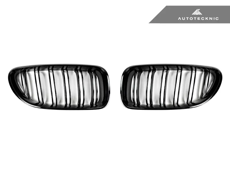 Autotecknic Dual-Slats Gloss Black Front Grille Set - F06 Gran Coupe / F12 Coupe / F13 Cabrio | 6 Series & M6 1