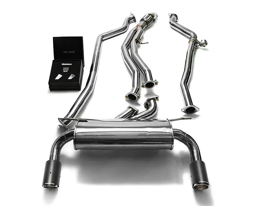Armytrix Stainless Steel Valvetronic Catback Exhaust System Dual Carbon Tips Bmw M135i | M235i F2x 2012-2015 1