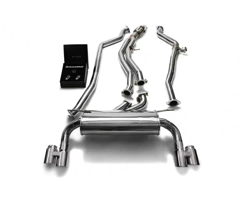 Armytrix Stainless Steel Valvetronic Catback Exhaust System Quad Chrome Silver Tips Bmw M135i | M235i F2x 2012-2015 1
