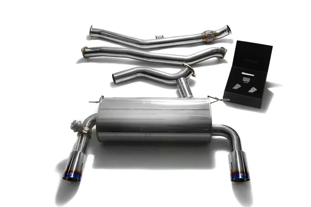 Armytrix Stainless Steel Valvetronic Catback Exhaust Dual Blue Chrome Bmw 335I | 435I F3x 2012-2015 1
