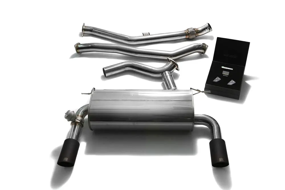 Armytrix Stainless Steel Valvetronic Catback Exhaust Dual Matte Black Bmw 335I | 435I F3x 2012-2015 1