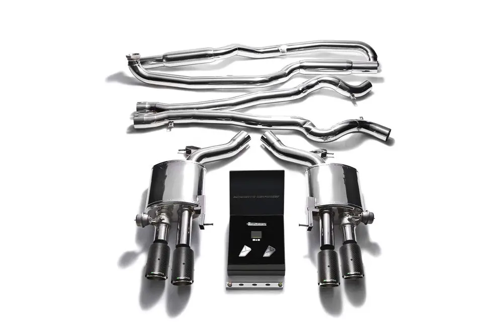 Armytrix Stainless Steel Valvetronic Catback Exhaust System Quad Carbon Tips Bmw M5 F10 2011-2017 1