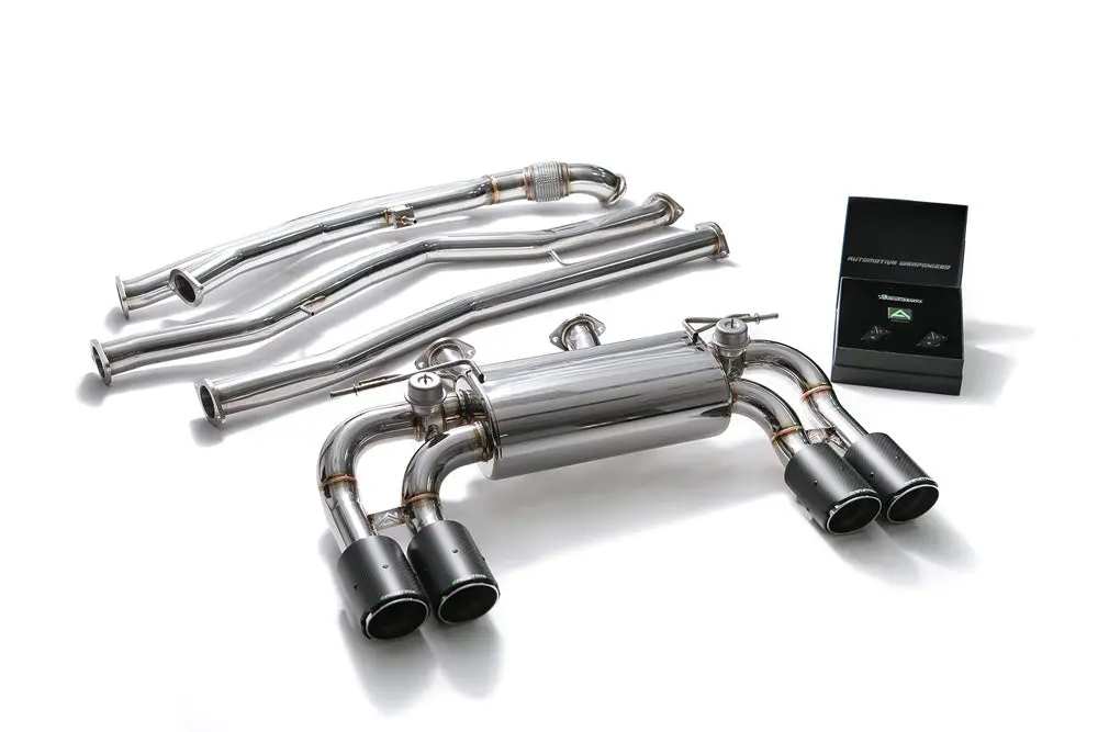 Armytrix Stainless Steel Valvetronic Catback Exhaust System Quad Carbon Tips Bmw M2 F87 2016-2020 1