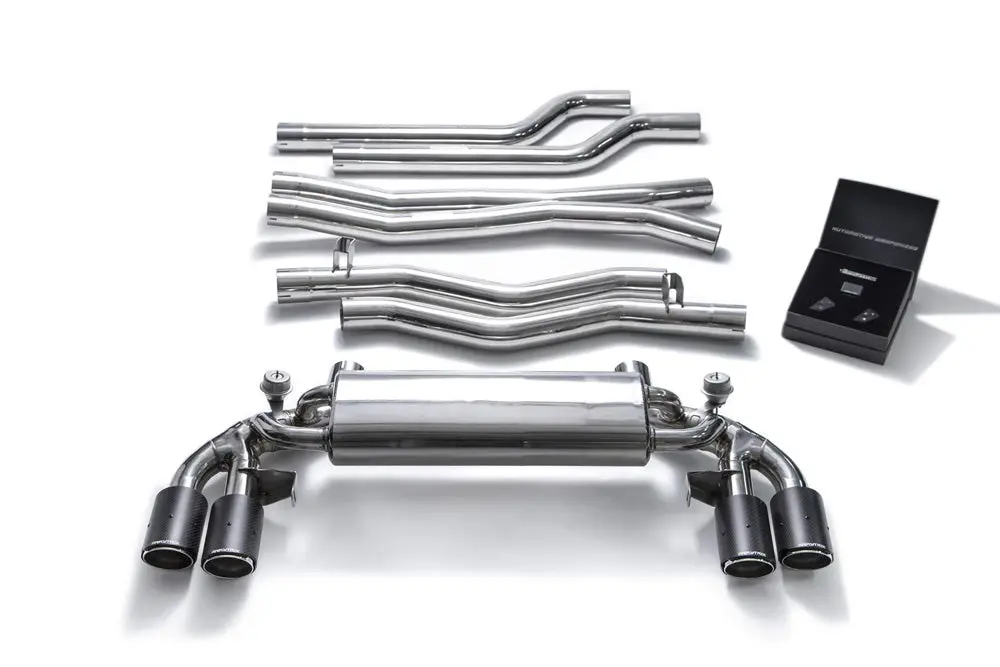 Armytrix Stainless Steel Valvetronic Catback Exhaust Quad Carbon Tips Bmw M5 F90 2018-2020 1