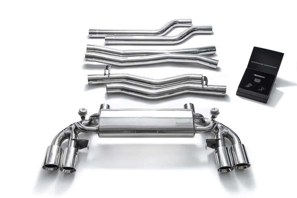 Armytrix Stainless Steel Valvetronic Catback Exhaust Quad Chrome Silver Tips Bmw M5 F90 2018-2020 1