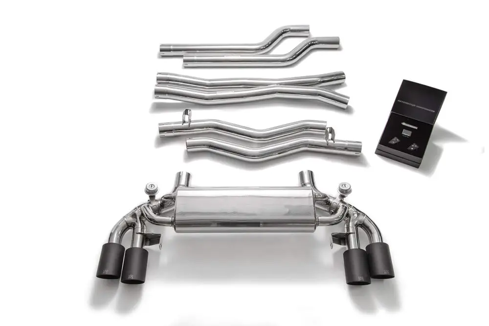 Armytrix Stainless Steel Valvetronic Catback Exhaust Quad Matte Black Tips Bmw M5 F90 2018-2020 1
