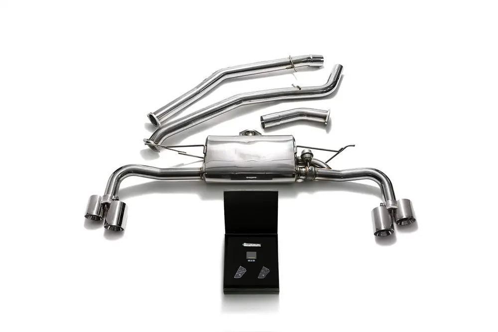Armytrix Stainless Steel Valvetronic Catback Exhaust System Quad Chrome Silver Tips Bmw X5 Xdrive 35I F15 2014-2021 1
