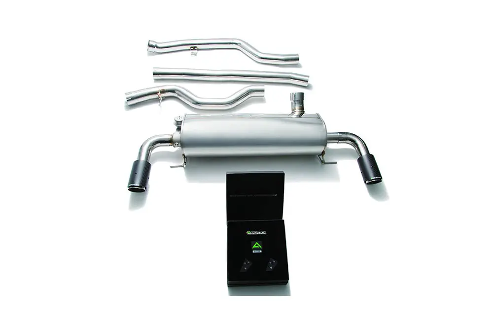 Armytrix Stainless Steel Valvetronic Catback Exhaust System Dual Carbon Tips Bmw 330I G20 B48 2019 1