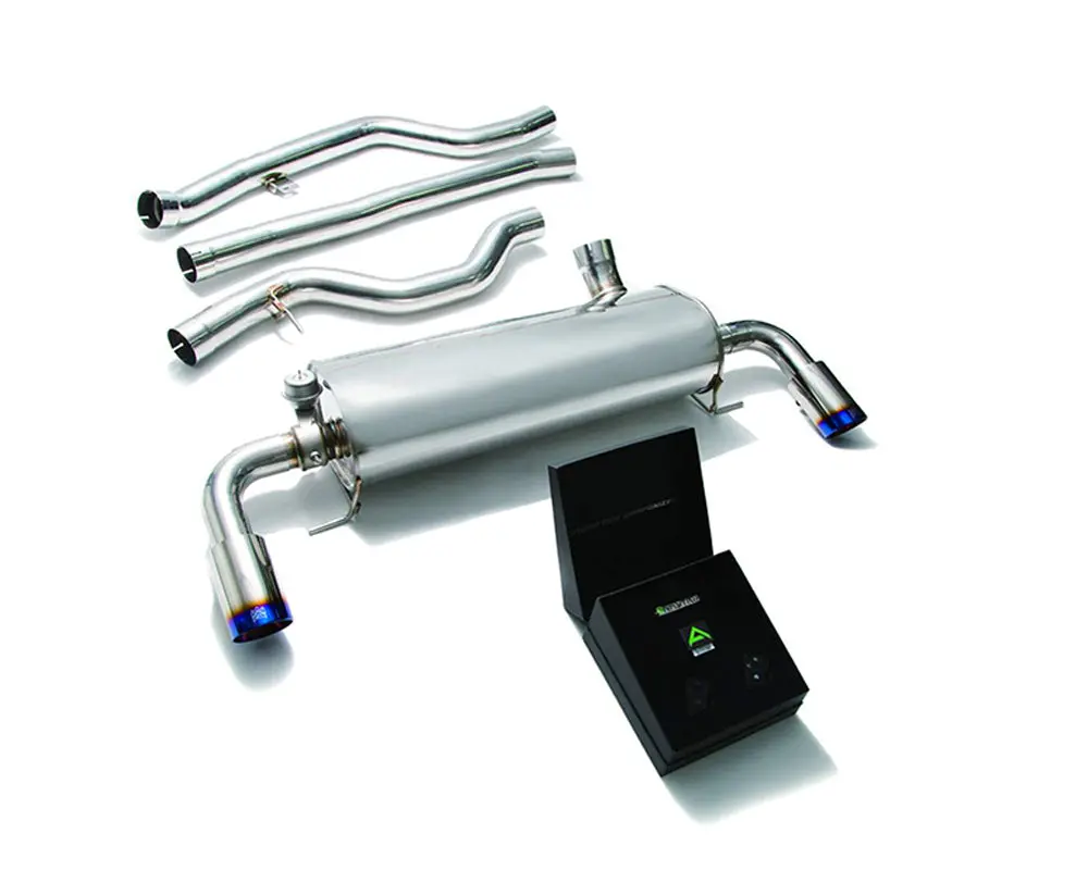 Armytrix Stainless Steel Valvetronic Catback Exhaust System Dual Blue Coated Tips Bmw 330I G20 B48 2019 1