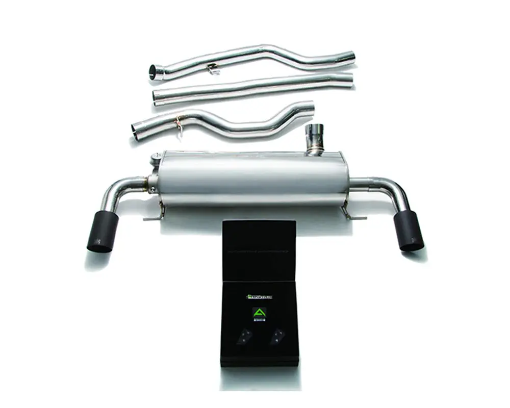 Armytrix Stainless Steel Valvetronic Catback Exhaust System Dual Matte Black Tips Bmw 330I G20 B48 2019+ 1