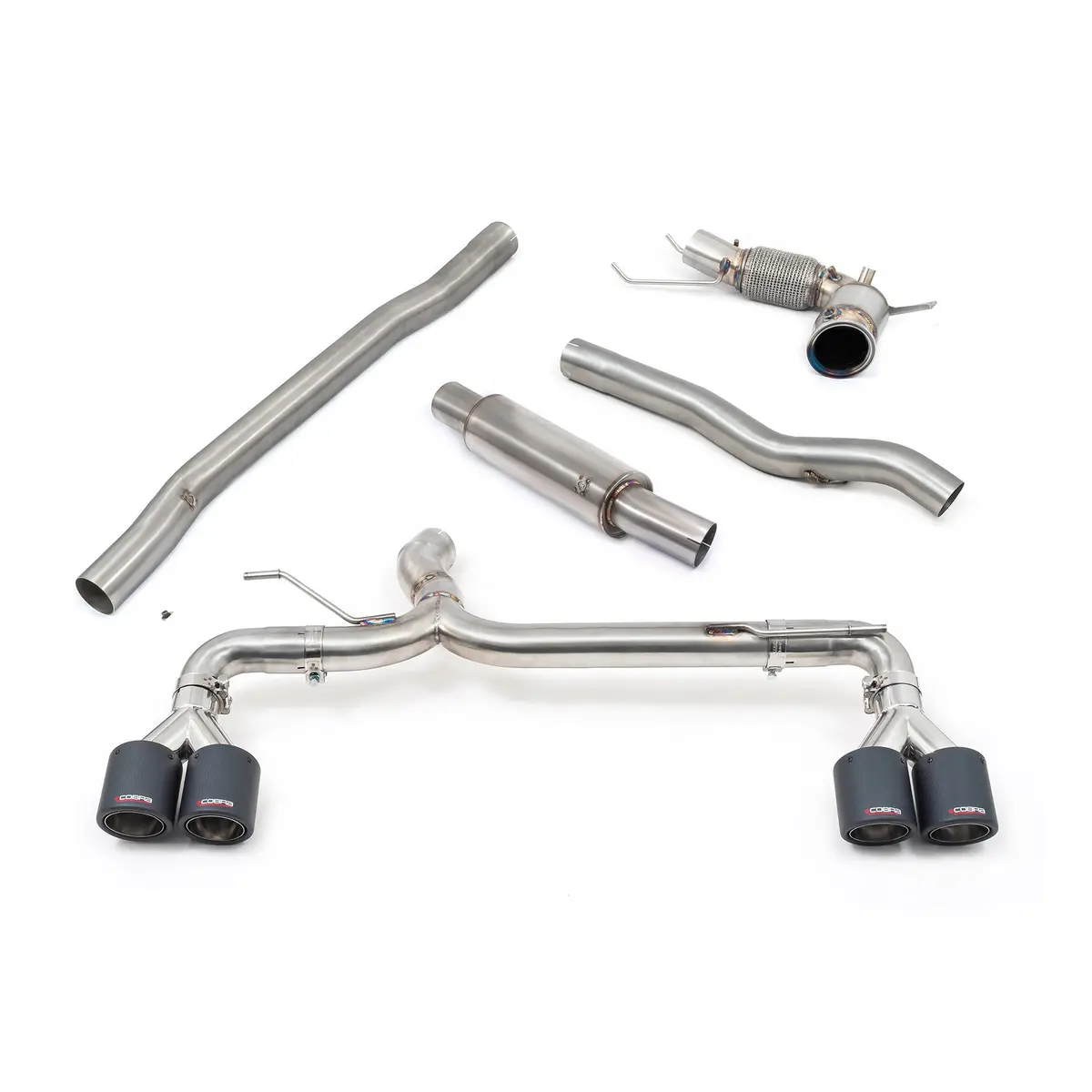 Cobra Sport Bmw M135i (F40) Venom Quad Exit Turbo Back M3 Style Race Box Delete Performance Exhaust 1