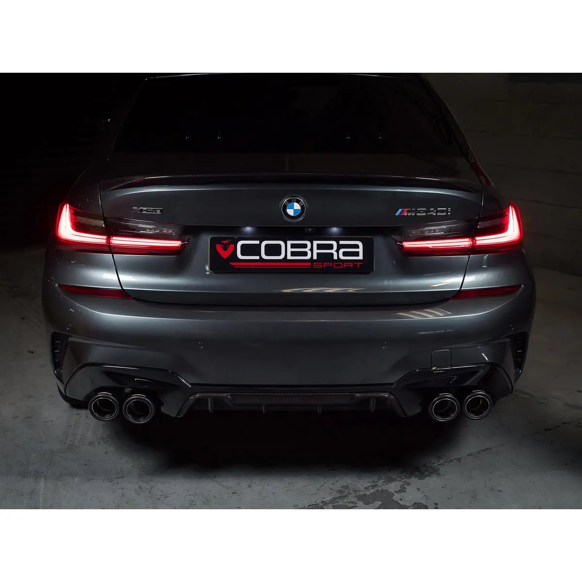 Cobra Sport Bmw M340i (G20/G21) (19>) Valved Quad Exit Gpf/Ppf Back Performance Exhaust 5