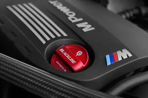 Bmw M Car Series Blackline Performance Edition Red Oil Cap Cover 2