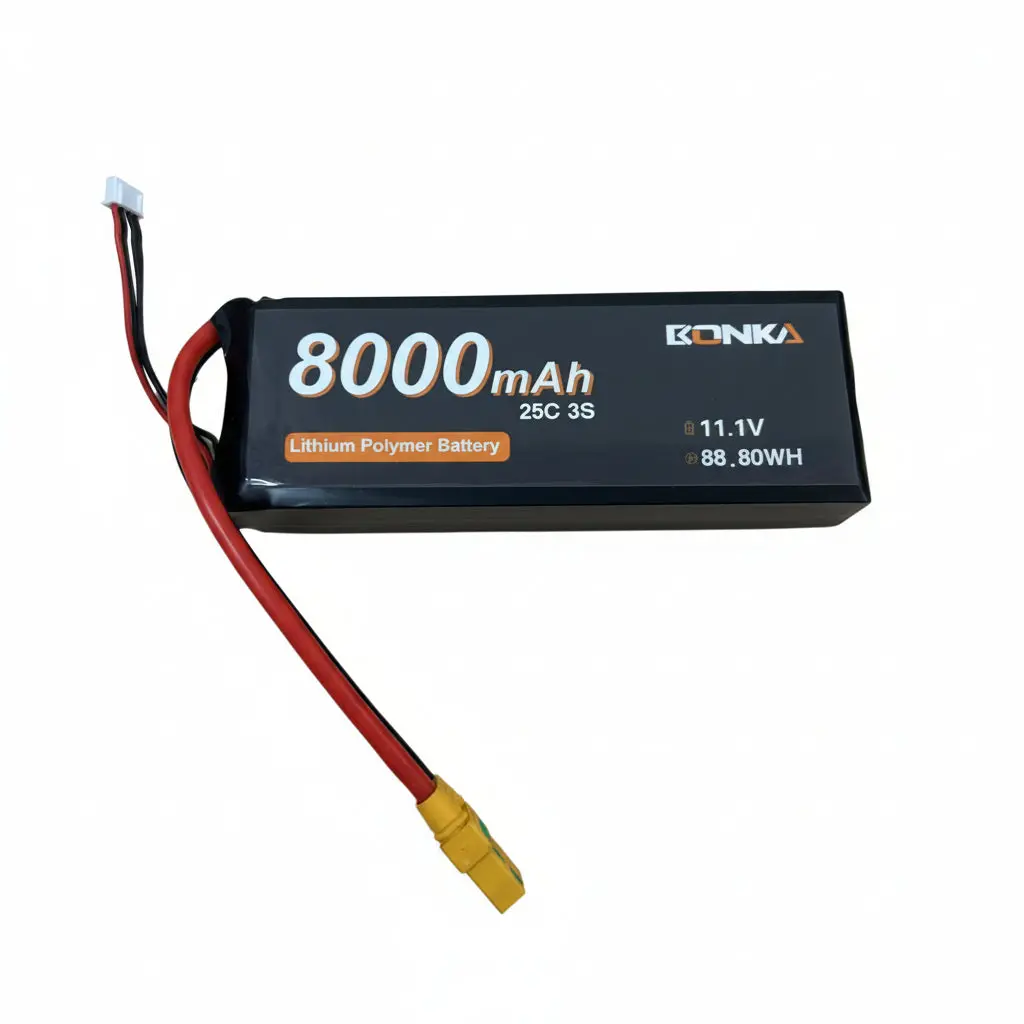 Bonka 11.1V 8000Mah 25C 3S1p 88.80Wh Lipo Battery 1