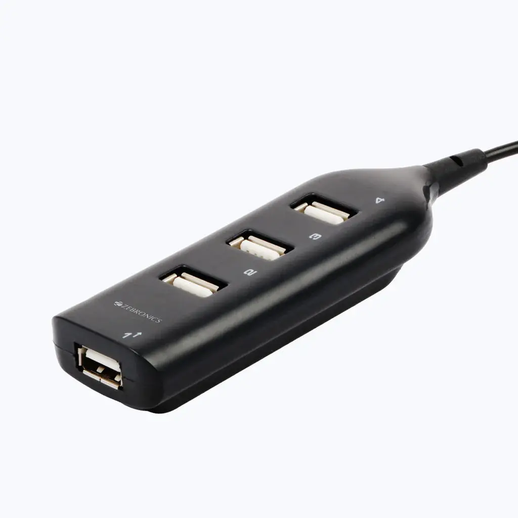 Zebronics Zeb-90Hb Usb Hub, 4 Ports, Pocket Sized, Plug & Play 1