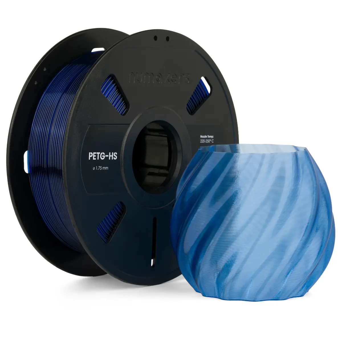 Numakers Petg Translucent Filament – Blue– 1.75 Mm / 1 Kg 1