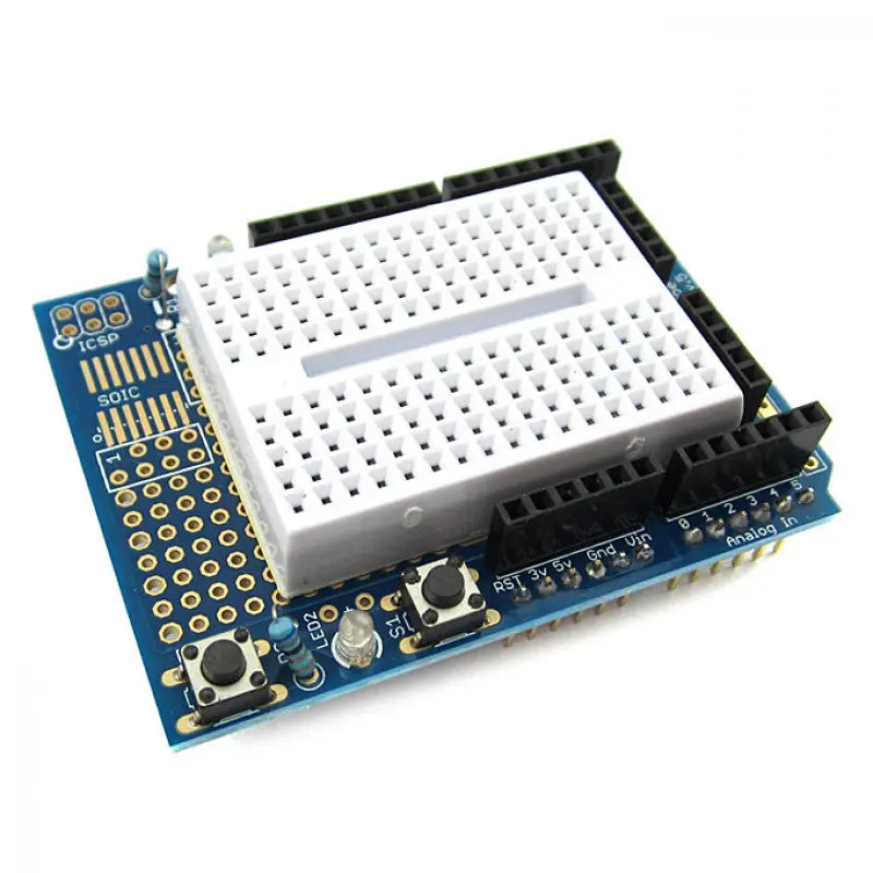 Proto Shield (Prototype) For Arduino Uno With Mini Breadboard 1