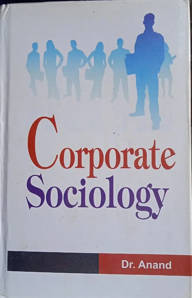 Corporate Sociology By Dr. Anand [Hardcover] 1
