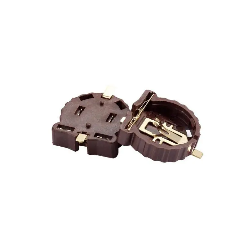 Cr1220 Coin Cell Battery Holder With Golden Pins Smd 1