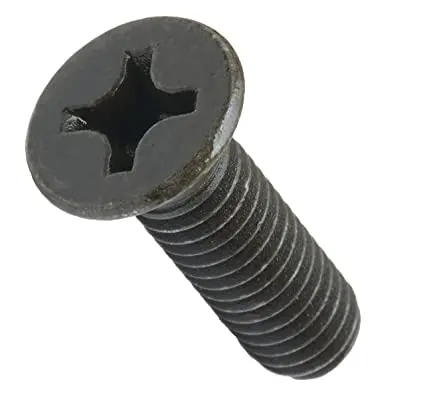 M3x10mm Ms Black Oxide Csk Phillips Screws (Pack Of 10) 1