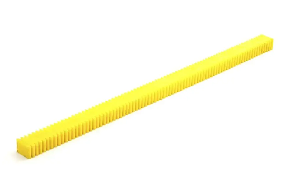 82 Teeth 15 Inch Plastic Gear Rack Linear Rack For Rack And Pinion Mechanism (Yellow) 2