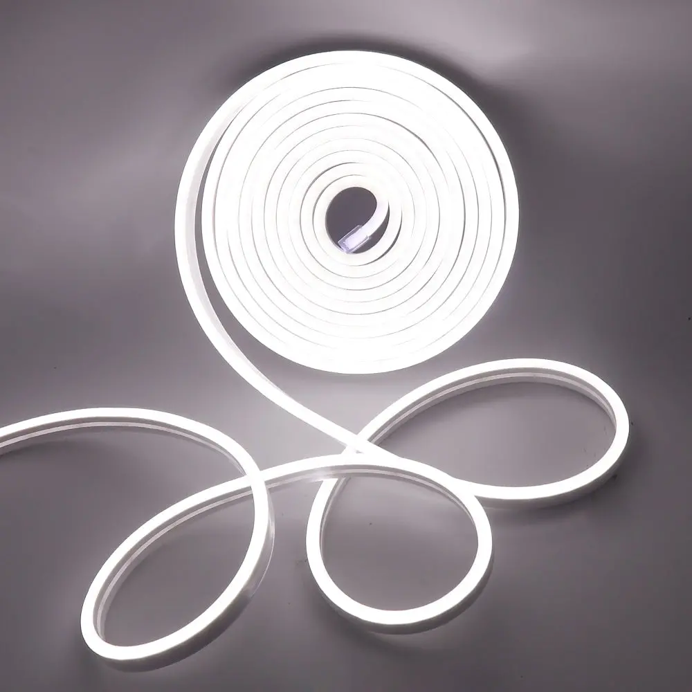 12V Neon Flexible Led Strip Light 5 Meter - White 1