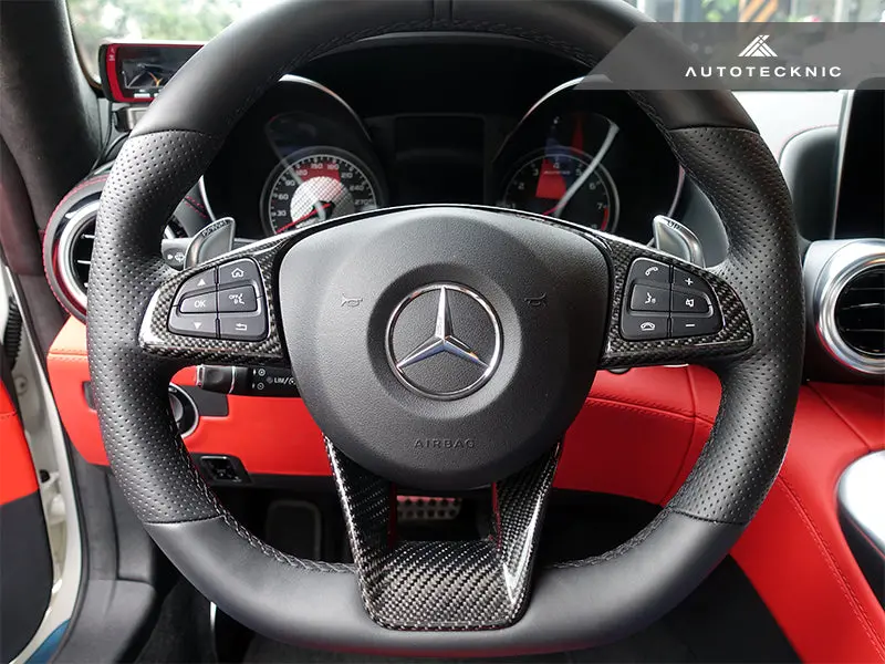 Autotecknic Carbon Fiber Steering Wheel Trim - Mercedes-Benz Various Amg Vehicles 2