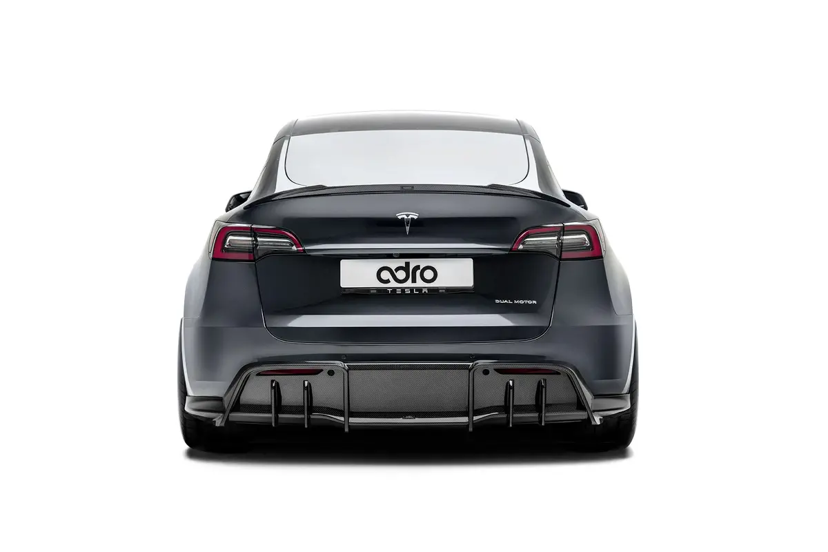 Tesla Model Y Premium Prepreg Carbon Fiber Rear Diffuser 1