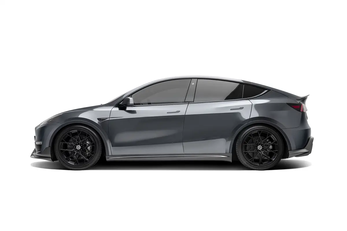 Tesla Model Y Premium Prepreg Carbon Fiber Side Skirts 1