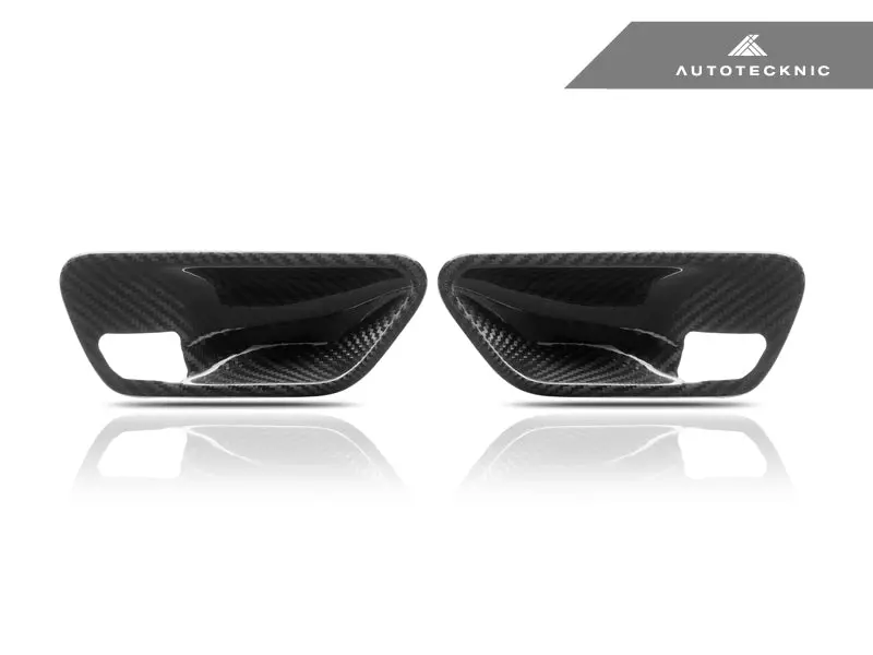 Autotecknic Dry Carbon Interior Door Handle Trim Set - Bmw F-Chassis 1