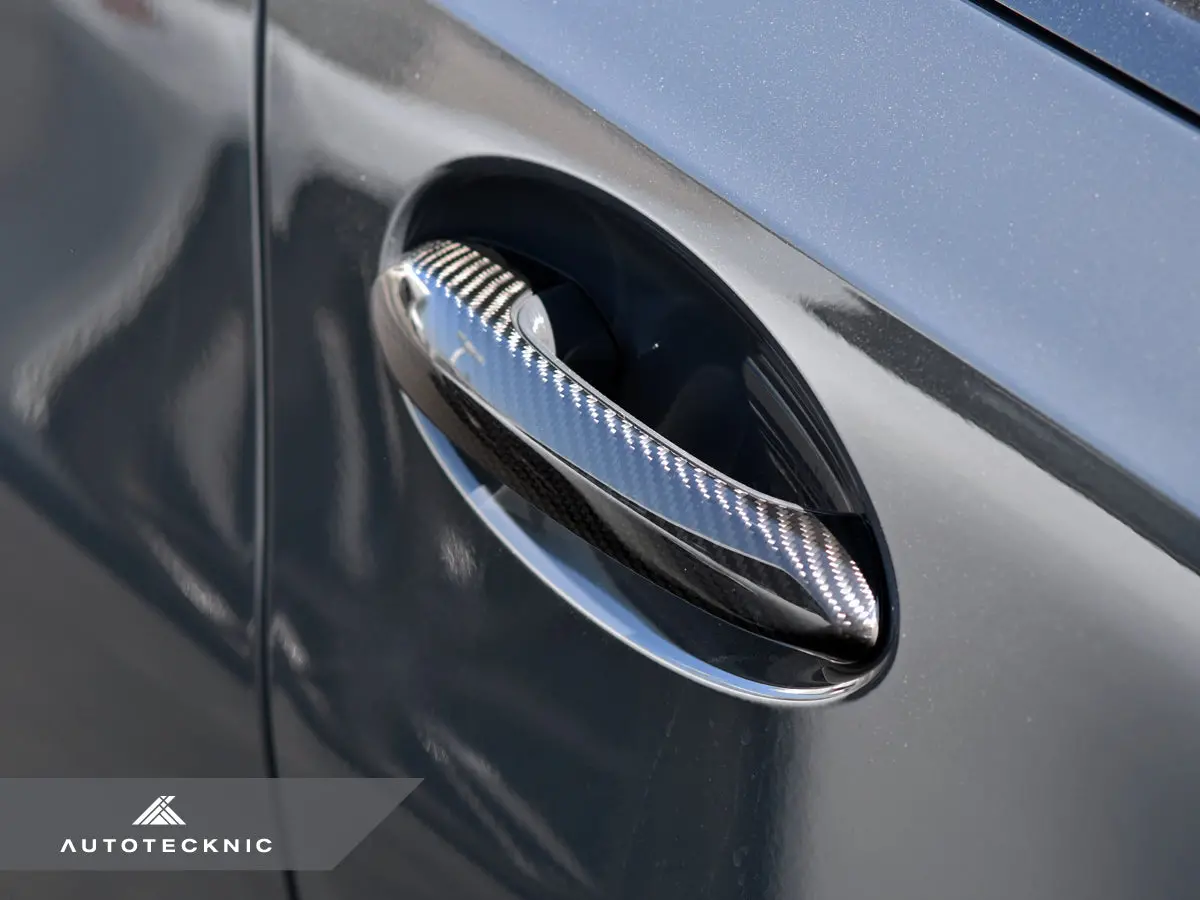 Autotecknic Dry Carbon Door Handle Trim Set - F90 M5 1