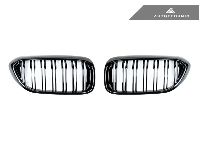 Autotecknic Dual-Slats Gloss Black Front Grille Set - G30 5-Series 1