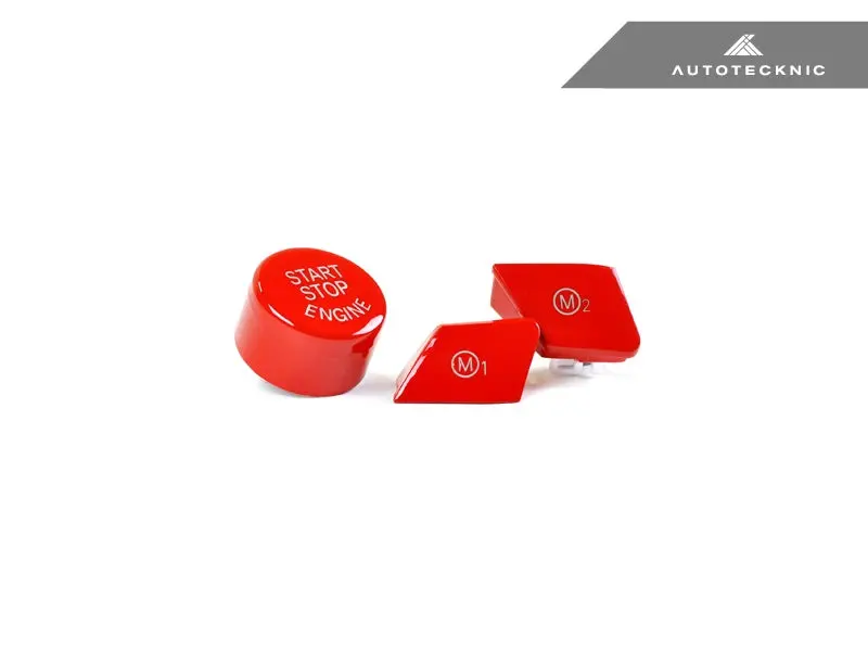 Autotecknic Bright Red M1/ M2 Button Set - F87 M2 3