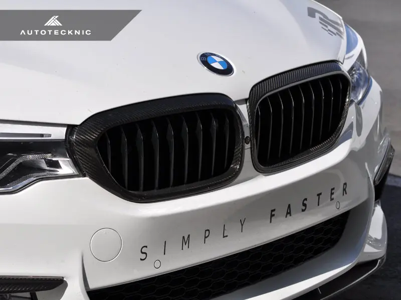 Autotecknic Dry Carbon Fiber Front Grille Covers - G30 5-Series 1
