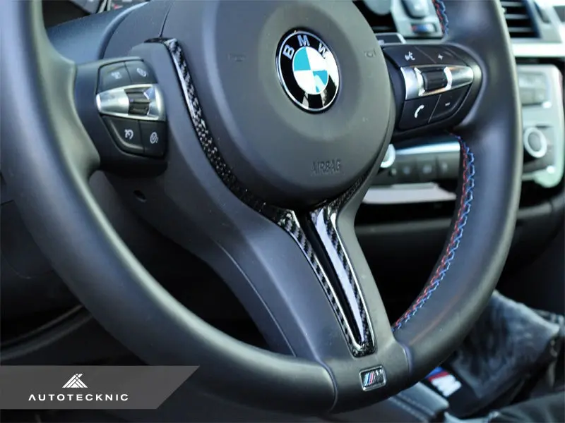Autotecknic Carbon Steering Wheel Trim - F87 M2 | F80 M3 | F82/ F83 M4 | F10 M5 Lci | F06/ F12/ F13 M6 2