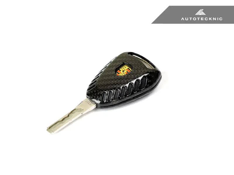 Autotecknic Replacement Carbon Fiber Remote Key Case - Porsche 997.2 911 Models & 987 Cayman & Boxster 1